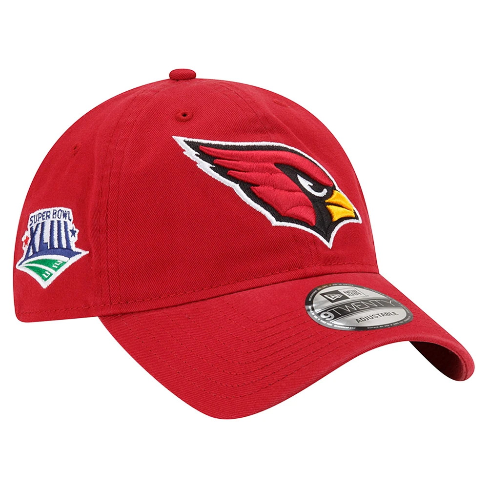 Casquette réglable Distinct 9TWENTY Cardinals de l'Arizona Cardinals New Era pour hommes