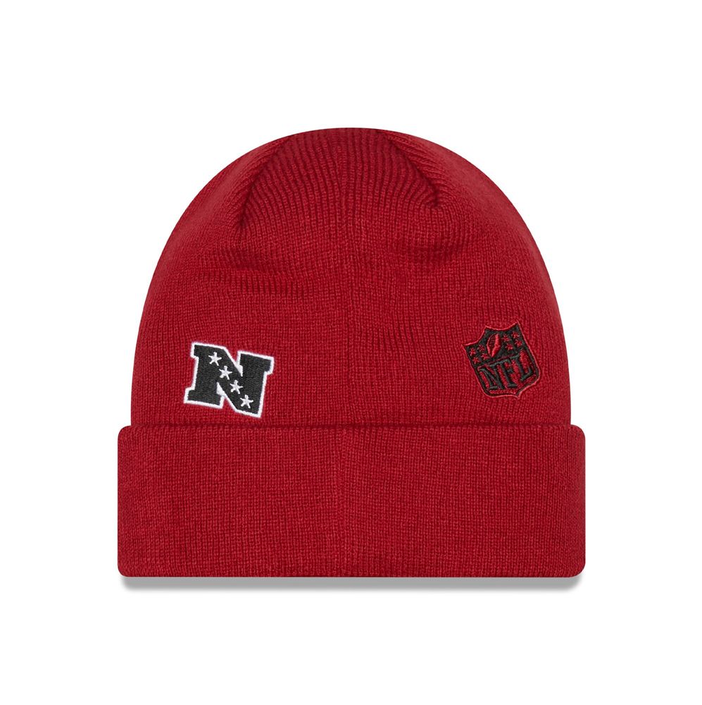 Men's New Era Cardinal Arizona Cardinals Identity Cuffed Knit - Hat