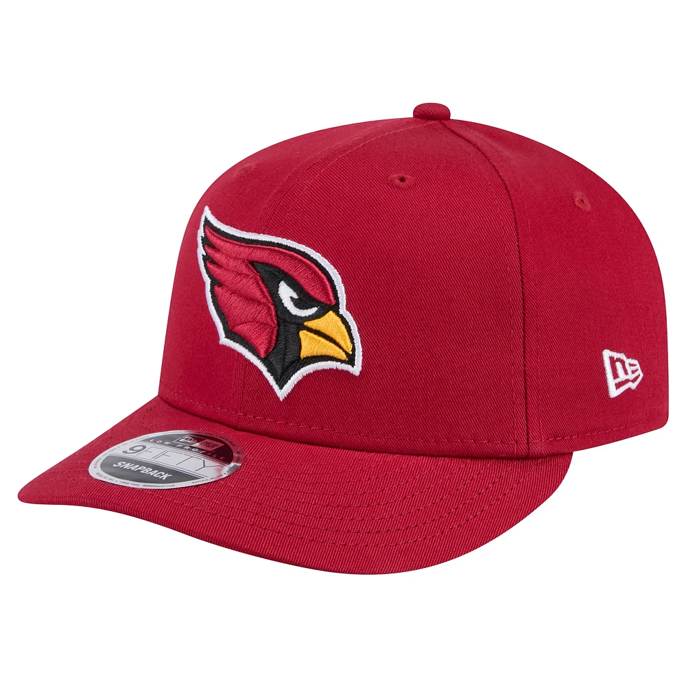 Men's New Era Cardinal Arizona Cardinals Main Low Profile 9FIFTY Snapback Hat