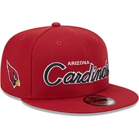 Casquette Snapback 9FIFTY Cardinal Arizona Cardinals Main Script New Era pour homme