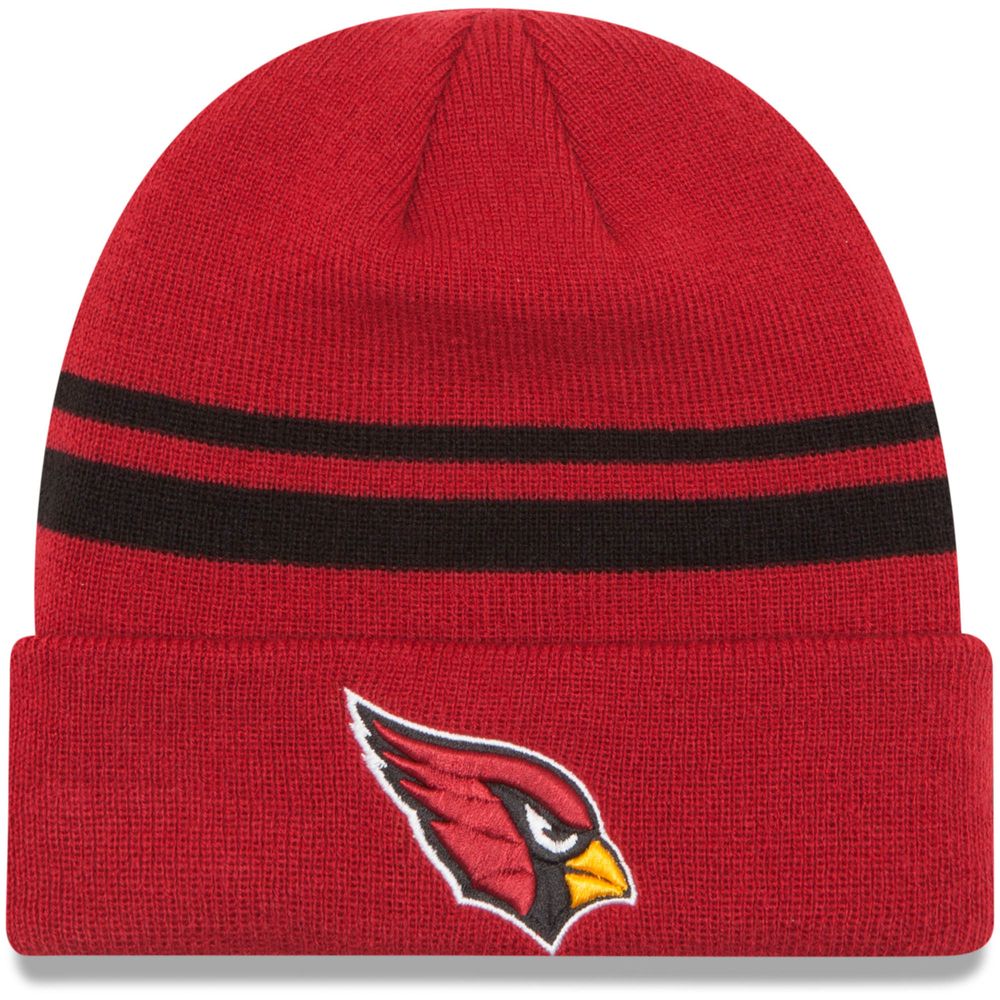 Men's New Era Cardinal Arizona Cardinals Primary Logo - Cuffed Knit Hat