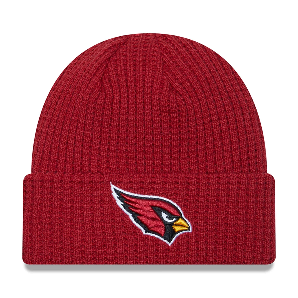 Bonnet en tricot à revers Prime New Era Cardinal Arizona Cardinals pour hommes