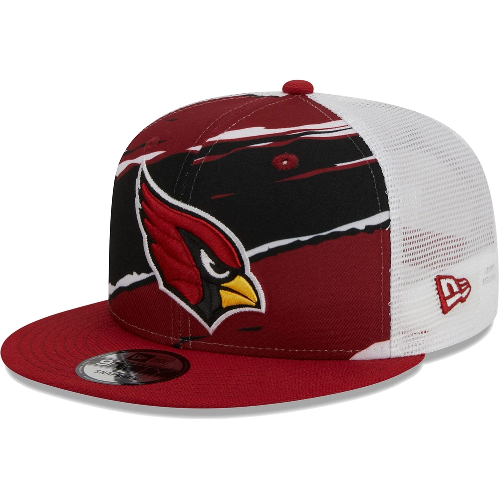 Casquette New Era Cardinal Arizona Cardinals Tear Trucker 9FIFTY Snapback pour homme