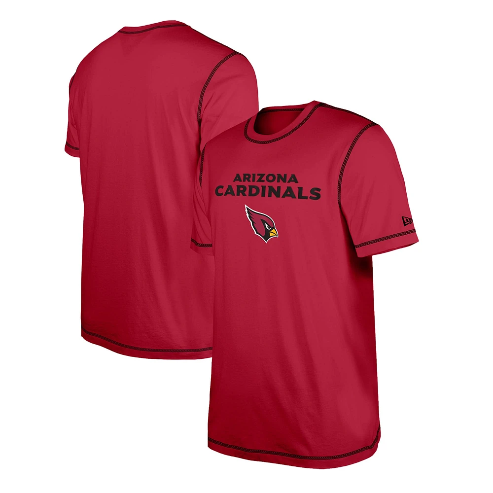 T-shirt à imprimé Third Down Puff des Cardinals de l'Arizona New Era pour hommes