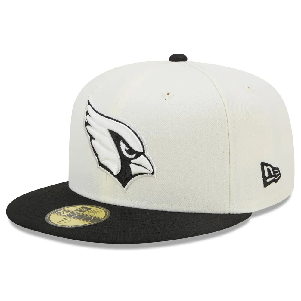 Lids Arizona Cardinals New Era Chrome Collection 59FIFTY Fitted Hat -  Cream/Black