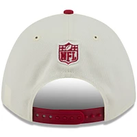 Men's New Era Cream/Cardinal Arizona Cardinals 2025 NFL Draft 9FORTY A-Frame M-Crown Adjustable Hat