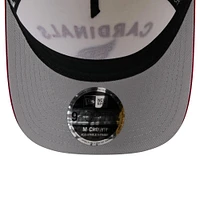 Men's New Era Cream/Cardinal Arizona Cardinals 2025 NFL Draft 9FORTY A-Frame M-Crown Adjustable Hat