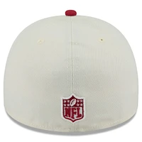 Men's New Era Cream/Cardinal Arizona Cardinals 2025 NFL Draft A-Frame 59FIFTY Fitted Hat