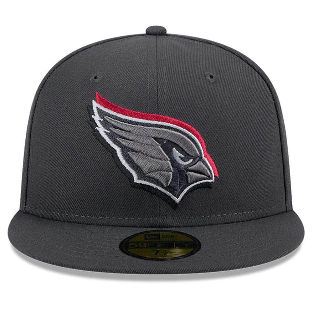 Men's New Era  Graphite Arizona Cardinals Official 2024 NFL Draft On Stage 59FIFTY Fitted Hat