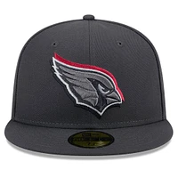 Men's New Era  Graphite Arizona Cardinals Official 2024 NFL Draft On Stage 59FIFTY Fitted Hat