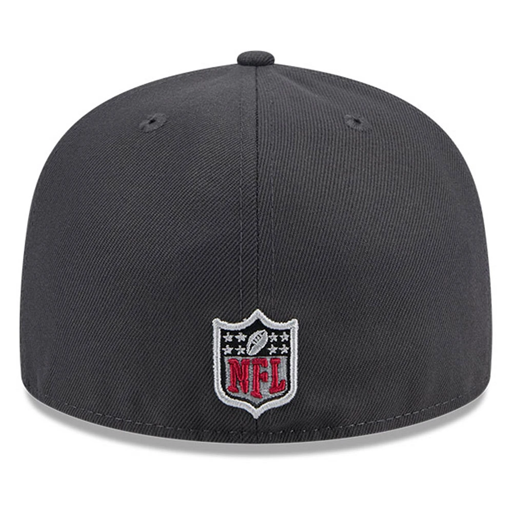 Men's New Era  Graphite Arizona Cardinals Official 2024 NFL Draft On Stage 59FIFTY Fitted Hat
