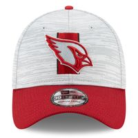 Men's New Era Gray/Cardinal Arizona Cardinals 2021 NFL Training Camp Official 39THIRTY Flex Hat