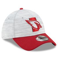 Men's New Era Gray/Cardinal Arizona Cardinals 2021 NFL Training Camp Official 39THIRTY Flex Hat