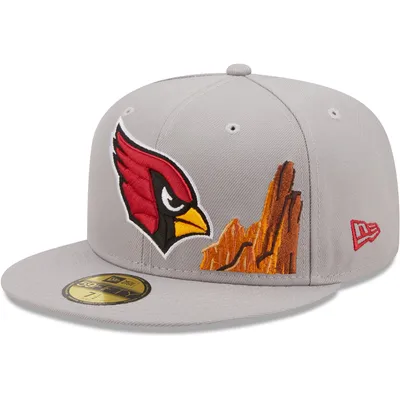 Men's New Era White Arizona Cardinals Omaha 59FIFTY Fitted Hat 