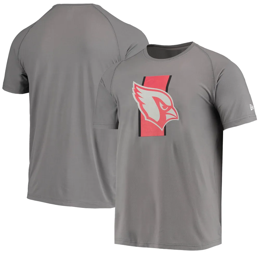 Lids Arizona Cardinals New Era Training Camp Raglan T-Shirt - Gray