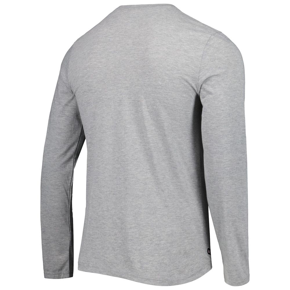 Men's New Era Heathered Gray Arizona Cardinals Combine Authentic Red Zone Long Sleeve T-Shirt