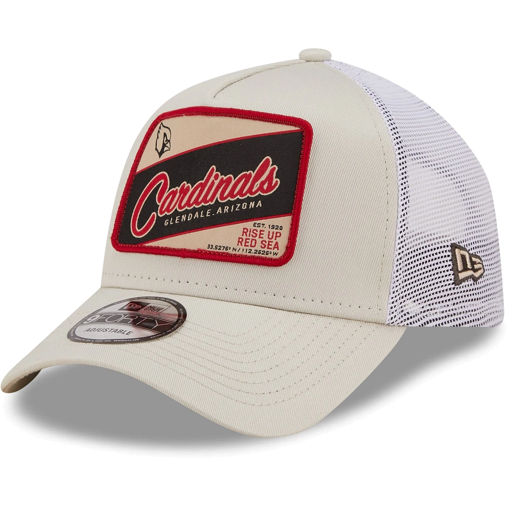 Casquette 9FORTY Snapback Trucker Happy Camper A-Frame Arizona Cardinals New Era pour homme