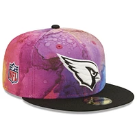 Casquette ajustée 59FIFTY Arizona Cardinals 2022 NFL Crucial Catch New Era pour homme, rose/noir