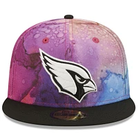 Casquette ajustée 59FIFTY Arizona Cardinals 2022 NFL Crucial Catch New Era pour homme, rose/noir