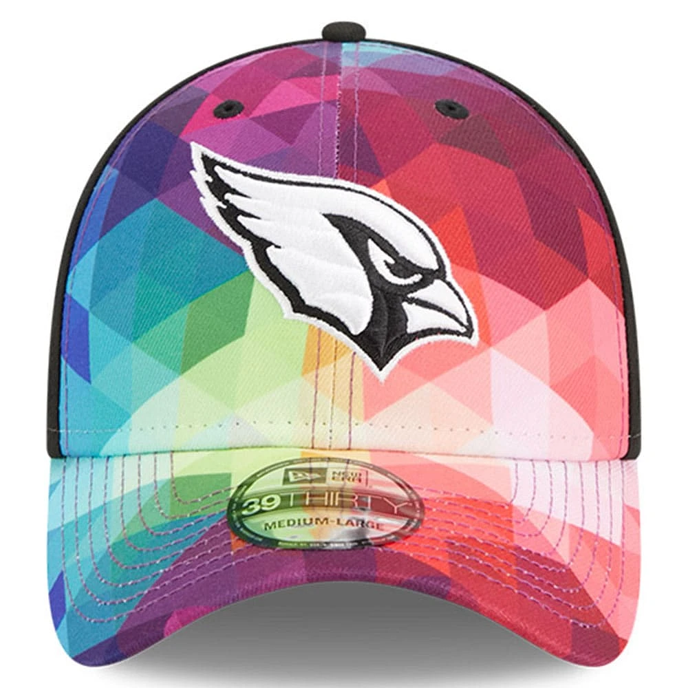 Casquette flexible New Era Arizona Cardinals 2023 NFL Crucial Catch 39THIRTY rose pour homme