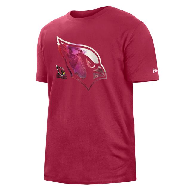 T-shirt pour homme New Era rouge Arizona Cardinals 2022 Sideline Ink Dye