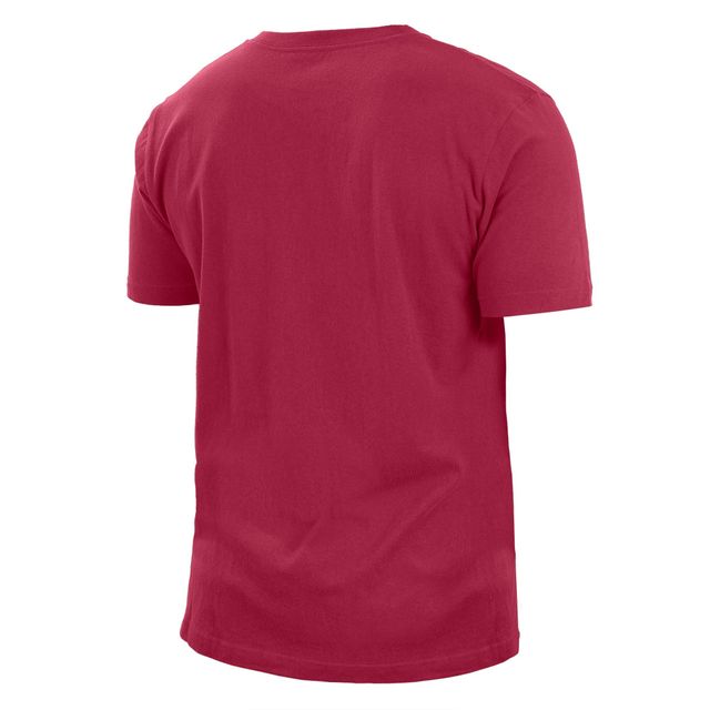 T-shirt pour homme New Era rouge Arizona Cardinals 2022 Sideline Ink Dye