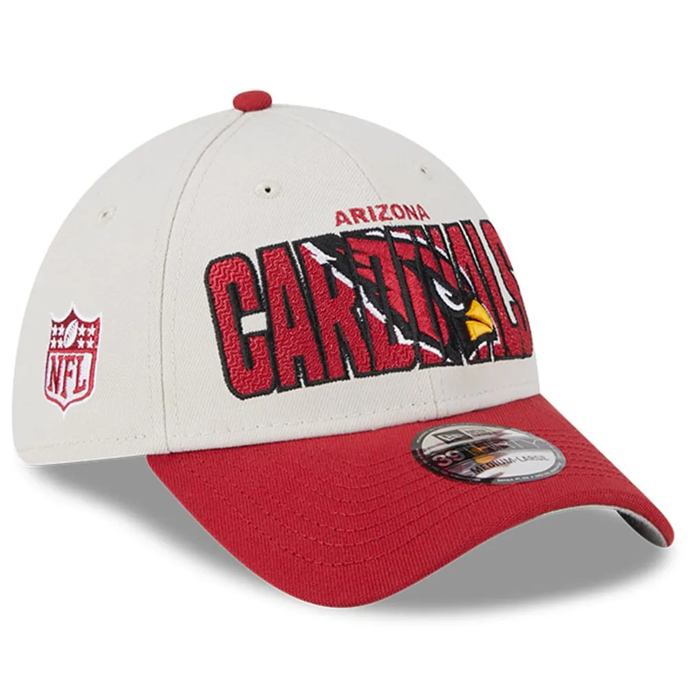 Casquette Flex New Era Stone/Cardinal Arizona Cardinals 2023 NFL Draft 39THIRTY pour homme