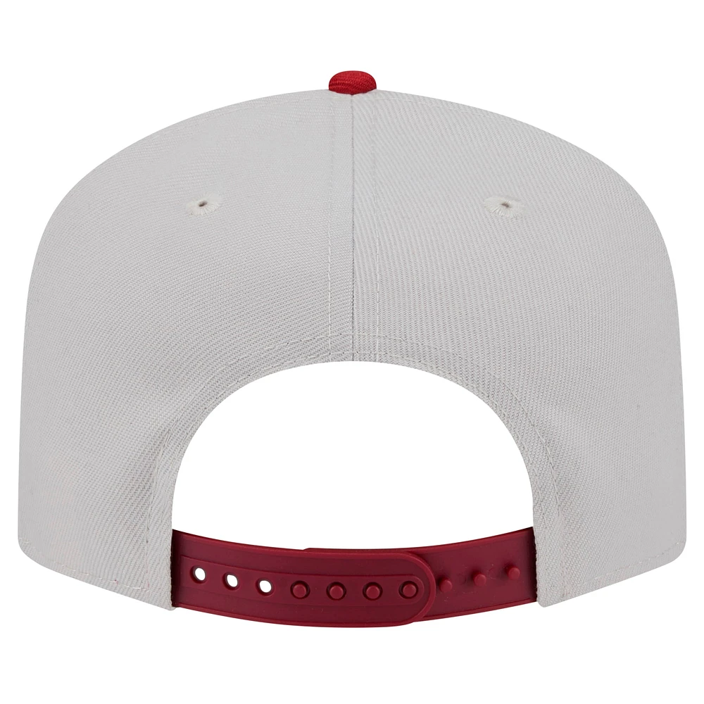 Men's New Era Stone Arizona Cardinals Decent 9FIFTY A-Frame Snapback Hat