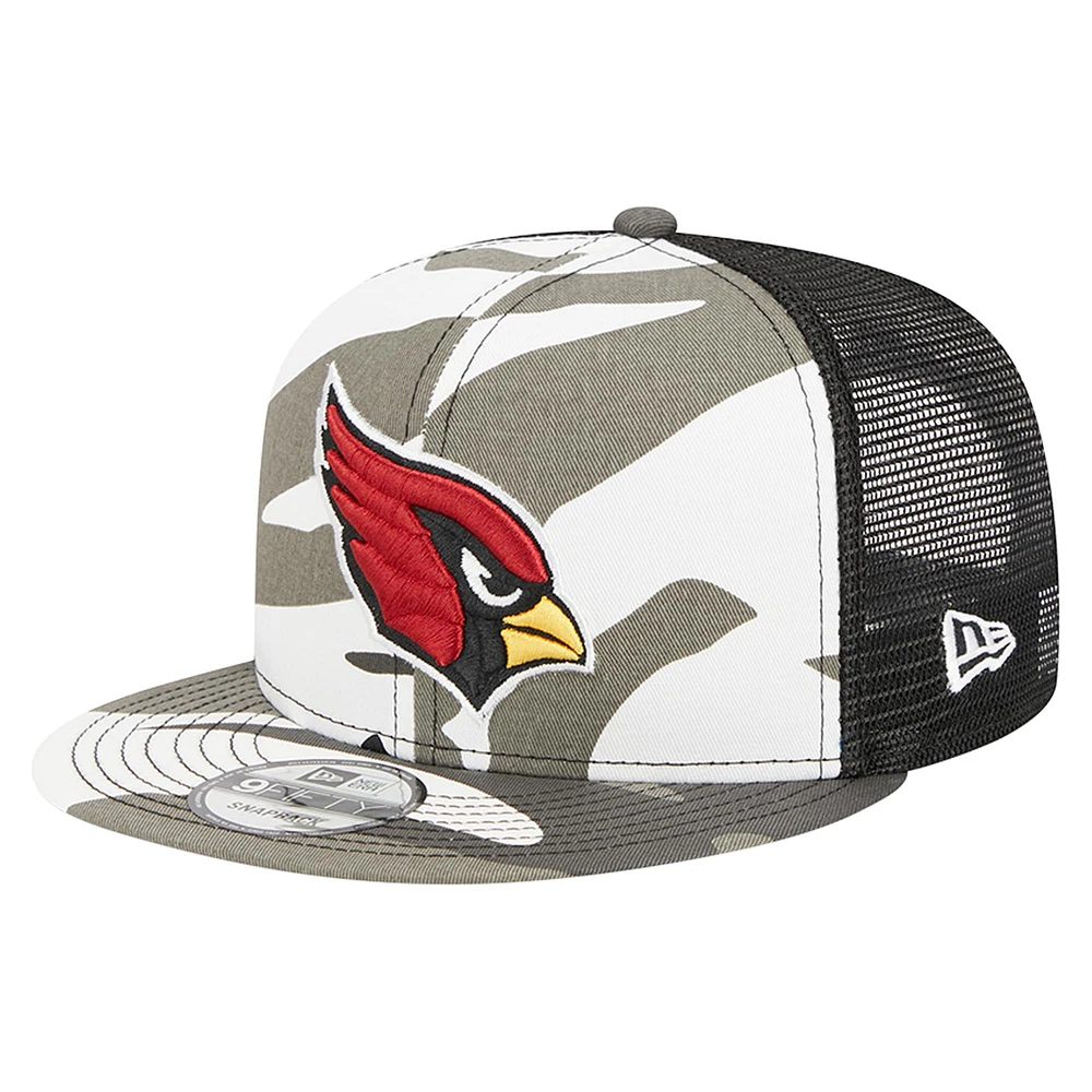 Men's New Era Urban Camo Arizona Cardinals 9FIFTY Trucker Snapback Hat