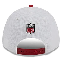 Men's New Era  White/Cardinal Arizona Cardinals 2023 Sideline 9FORTY Adjustable Hat