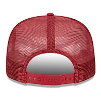 Casquette Snapback Trucker New Era pour hommes, blanc/Cardinal Arizona Cardinals Banger 9FIFTY