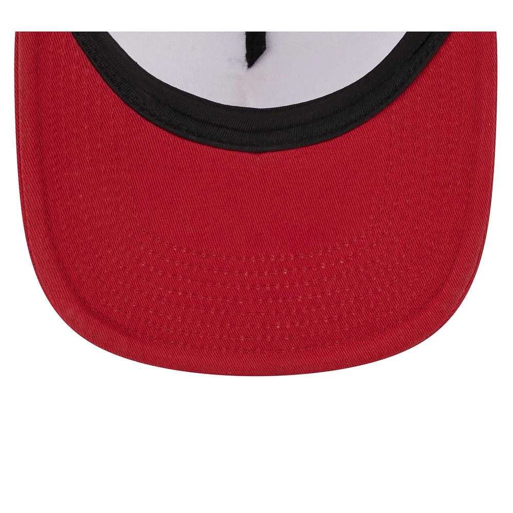 Casquette Snapback Trucker New Era pour hommes, blanc/Cardinal Arizona Cardinals Banger 9FIFTY