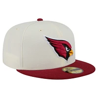 Men's New Era  White/Cardinal Arizona Cardinals Main 59FIFTY Fitted Hat