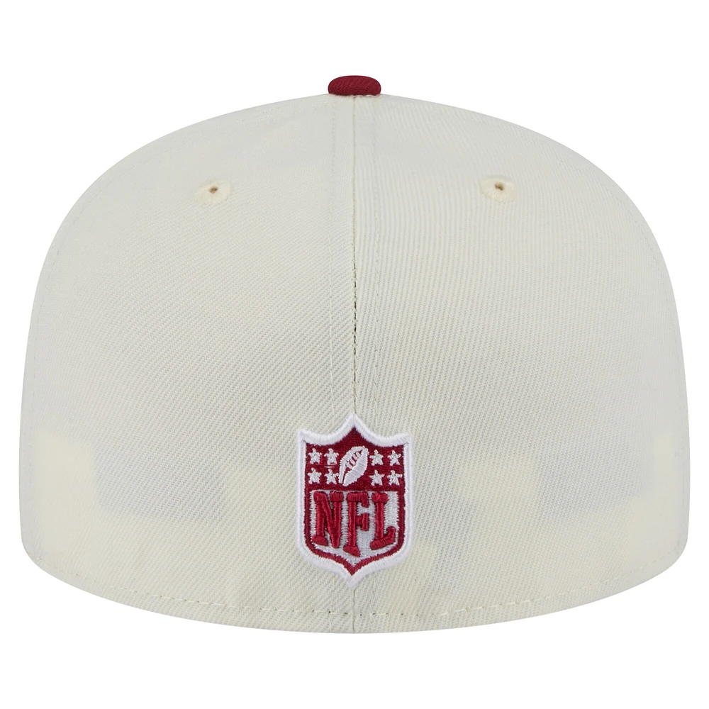 Men's New Era  White/Cardinal Arizona Cardinals Main 59FIFTY Fitted Hat