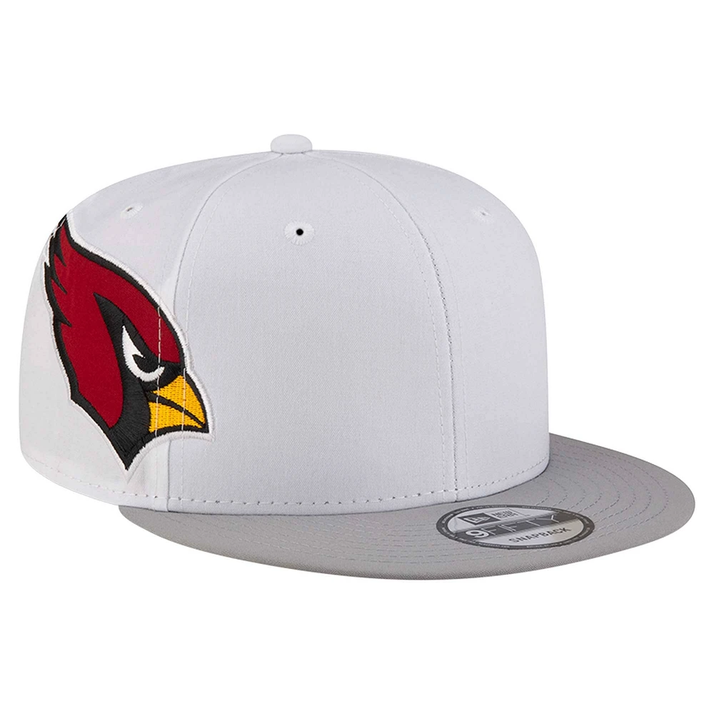 Casquette Snapback 9FIFTY blanche pour homme New Era Arizona Cardinals