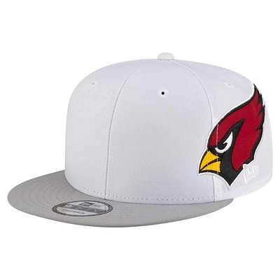 Casquette Snapback 9FIFTY blanche pour homme New Era Arizona Cardinals