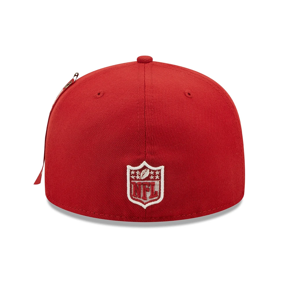 Men's New Era x Alpha Industries Cardinal Arizona Cardinals 59FIFTY Fitted Hat