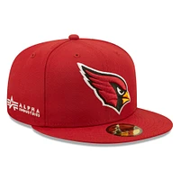 Men's New Era x Alpha Industries Cardinal Arizona Cardinals 59FIFTY Fitted Hat