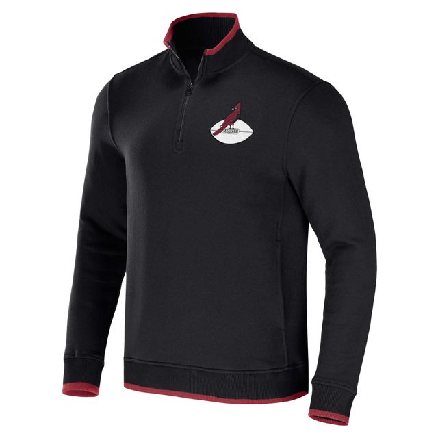 Collection NFL x Darius Rucker by Fanatics pour homme Noir Arizona Cardinals Logo Quarter-Zip Top