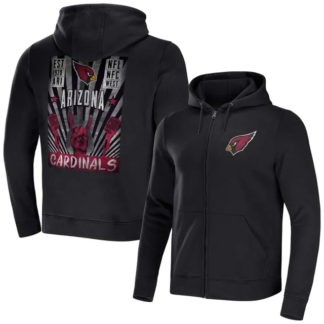 Fanatics Branded Men's Heather Gray Arizona Cardinals Big & Tall Fleece  Raglan Full-Zip Hoodie Jacket