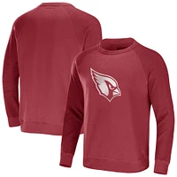 Men's NFL x Darius Rucker Collection by Fanatics  Cardinal Arizona Cardinals Distressed Lightweight Pullover Sweatshirt