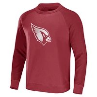 Collection NFL x Darius Rucker pour homme par Fanatics Cardinal Arizona Cardinals Sweat léger en détresse