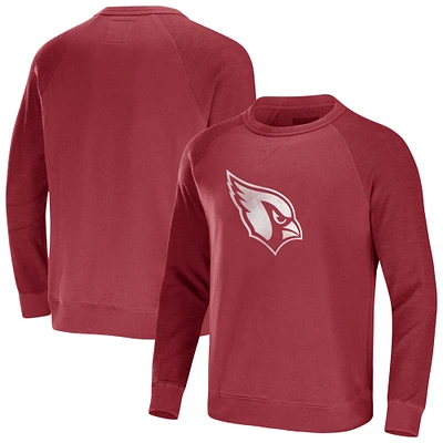 Collection NFL x Darius Rucker pour homme par Fanatics Cardinal Arizona Cardinals Sweat léger en détresse