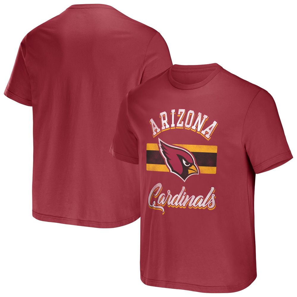 Men's NFL x Darius Rucker Collection by Fanatics Cardinal Arizona Cardinals Stripe T-Shirt