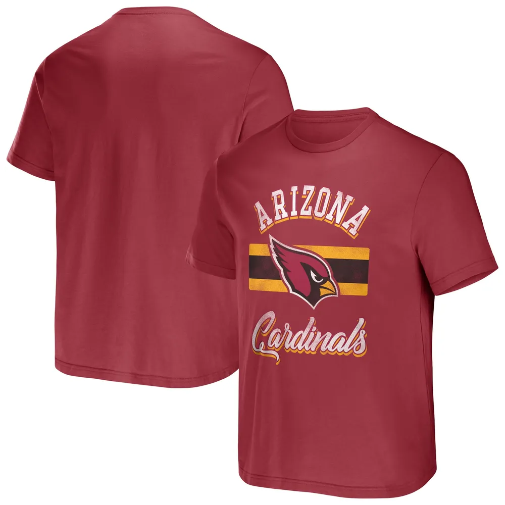 Collection NFL x Darius Rucker pour hommes par Fanatics Cardinal T-shirt à rayures des Cardinals de l'Arizona