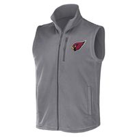 Men's NFL x Darius Rucker Collection by Fanatics Gray Arizona Cardinals Polar Fleece Full-Zip Vest