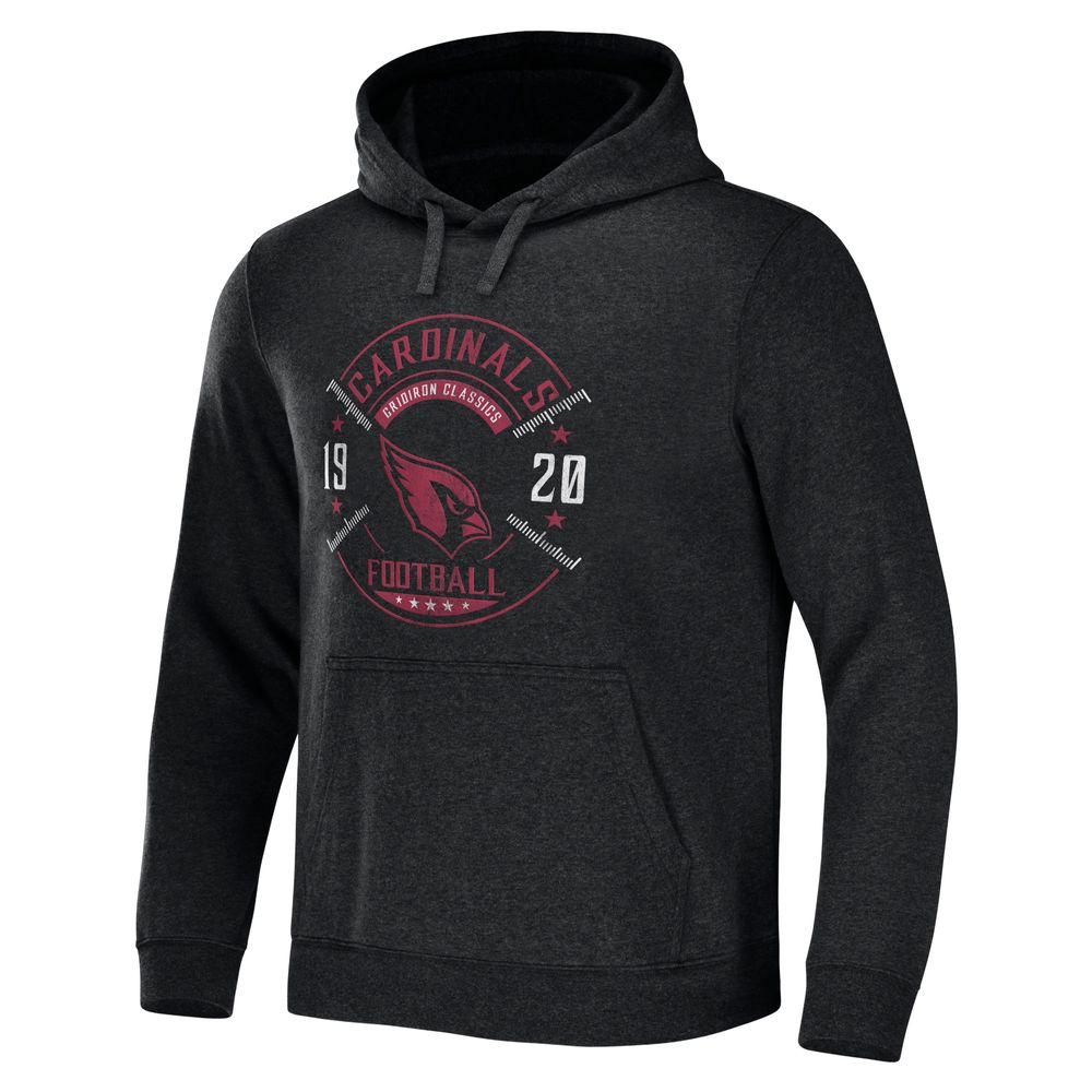 Men's NFL x Darius Rucker Collection by Fanatics Heather Charcoal Arizona Cardinals Radar Pullover Hoodie