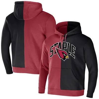 Men's NFL x Staple Black Arizona Cardinals Throwback Vintage Wash Pullover  Hoodie