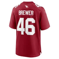 Men's Nike Aaron Brewer  Cardinal Arizona Cardinals Team Game Jersey