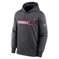 Men's Nike Anthracite Arizona Cardinals Prime Logo Name Split Pullover Hoodie